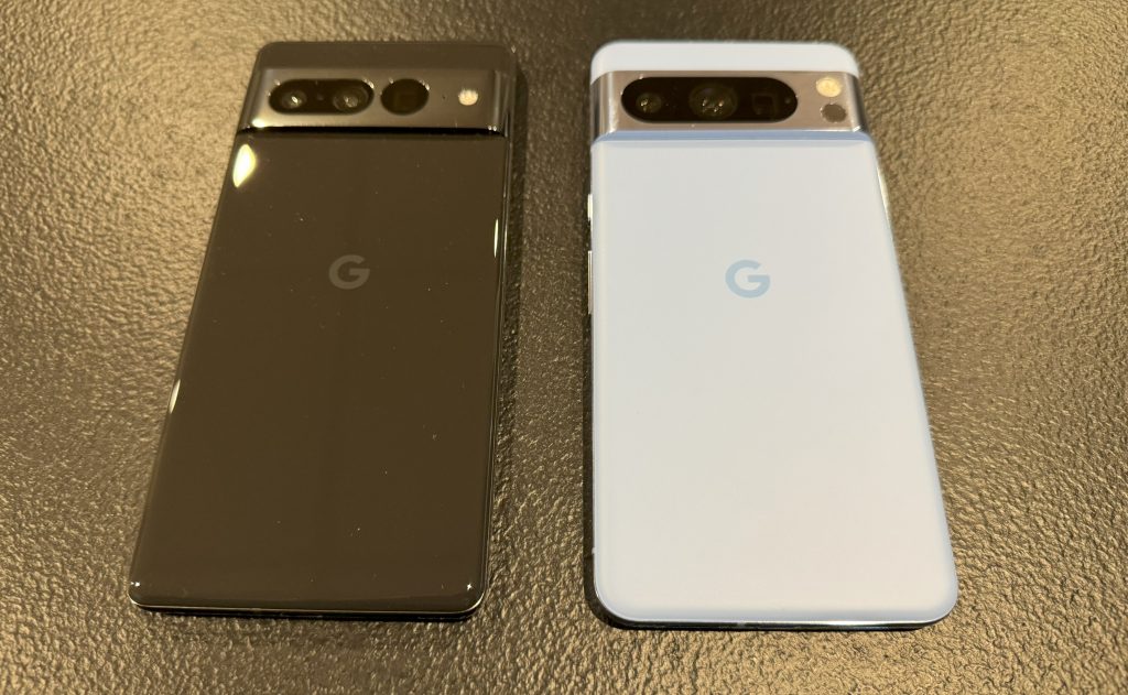 Pixel 7 Pro et Pixel 8 Pro